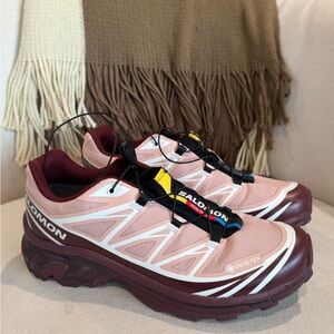 Salomon XT-6 Gore-Tex Women's Pink Trail Running Shoes